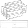 Vtopmart 10 Pack 6" Tall Upgrade Drawer Dividers for Big and Deep Drawer, 12.8"-22.3" Adjustable Expandable Dresser Drawer Or