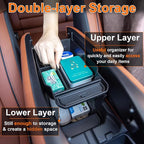 Center Console Organizer Tray Compatible with 2026 2025 2024 2023 Mazda CX-50 Armrest Organizer Tray Secondary Storage ABS Plastic Accessories