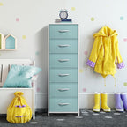 Sorbus Fabric Dresser for Kids Bedroom - Chest of 6 Drawers, Tall Storage Tower, Clothing Organizer, for Closet, for Playroom