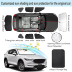 TINGLU Window Shades for Mazda CX-5 2017-2025 2026 Accessories Car Side Full Windows Rear Triangular Windshield Sun Shade Sun UV Rays & Privacy Protection for Camping,Napping,and Relaxing 8PCS