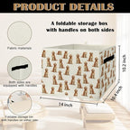 Goldendoodle Gifts Storage Bins & Boxes with Handles, Golden Doodle Gifts for Women Foldable Basket for Organizing, Dog Colla