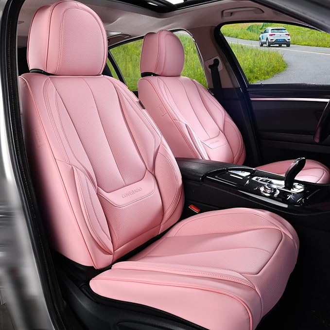 Coverado Seat Covers, Car Seat Covers Front Seats, Car Seat Cover, Car Seat Protector Waterproof, Car Seat Cushion Nappa Leat