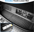 Cargo Mat for 2020-2025 Hyundai Palisade, All Weather TPE Rear Cargo Liner with Seat Back Cover for Hyundai Palisade Accessories (Include Lower Trunk Mat)