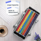 File Organizer Box, Portable Tote Bag Hanging Filing Box Desktop File Folder Document Storage Organizer with Pockets and Hand