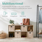 Best Choice Products 8-Cube Storage Organizer, 13.5in Shelf Opening, Bookcase, Display Shelf, Customizable w/ 2 Removable Bac