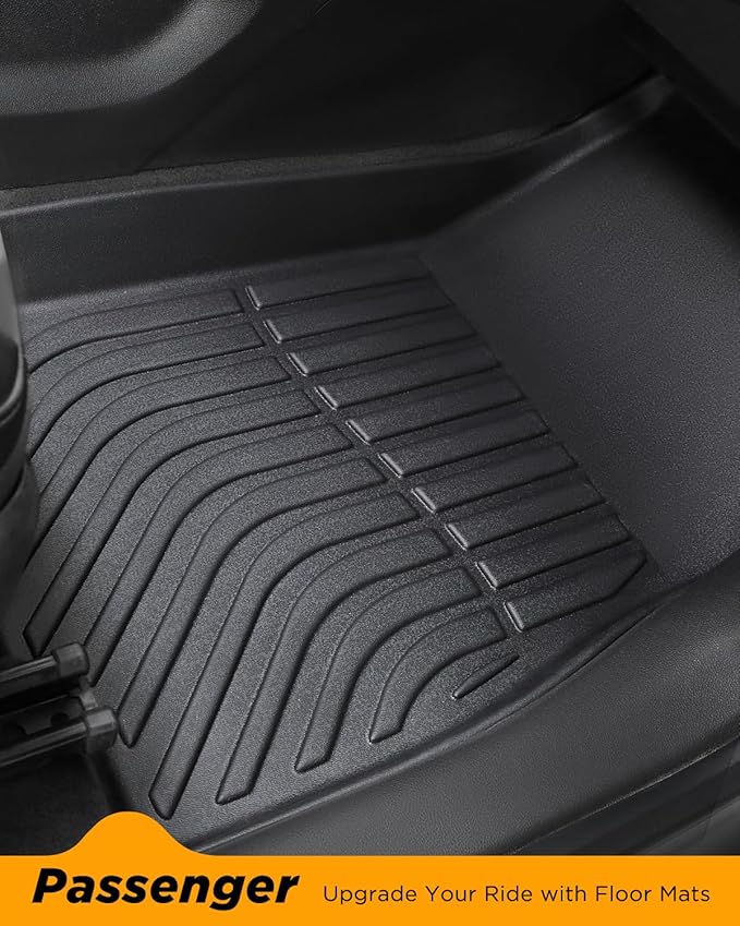 All Weather Floor Mats Full Set for Chevy Trax 2014-2023 for Buick Encore 2013-2023, Custom Fit for Front Rear Row & Trunk Mat Cargo Liner, Heavy Duty TPE Black Car Accessories