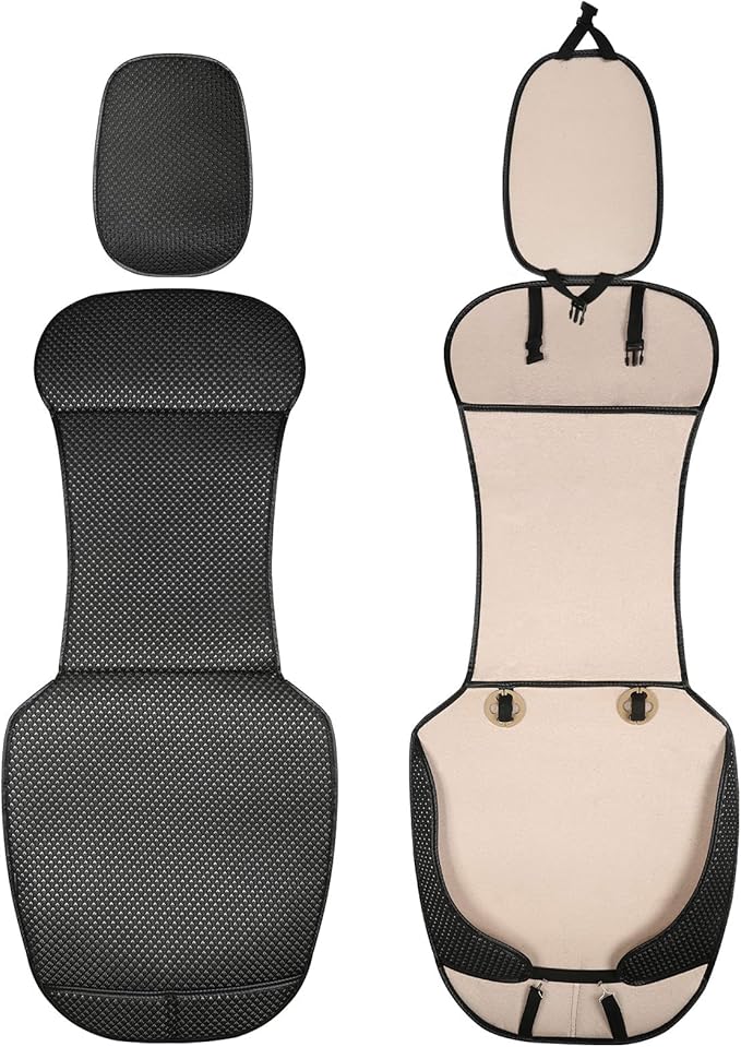Auto Newer Luxury Breathable Car Seat Cover Fit Four Seasons, Universal Front of Car Seat Cushions, Bottom Seat Covers of Ful