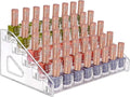 JessLab Nail Polish Organizer, 5-Tier Clear Acrylic Sunglass and Essential Oil Holder, Makeup Organizer for Bathroom Vanity C
