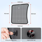 KUST 2PCS Side Window Sun Shade for Semi Truck, 20x16.9 inch Side Window Shade for Kenworth T680 / T880 / W990 (All Years),Sunshade with Suction Cup,Glare Shield UV Protection