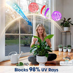 Coavas One Way Privacy Window Film, Heat Control Window Tint for Home, Sun Blocking Reflective Window Film See Out Not in, Anti UV Static Cling for Windows Office Door (Black, 45.2 Inch X 13.1 Feet)