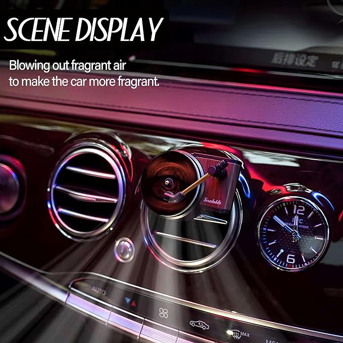 Maicican 12PCS Customizable Car Air Freshener Vent Clip, Pop Singer Album Cover Record Player Shape, Music Lover Gifts. (Fash
