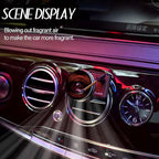 Maicican 12PCS Customizable Car Air Freshener Vent Clip, Pop Singer Album Cover Record Player Shape, Music Lover Gifts. (Fash