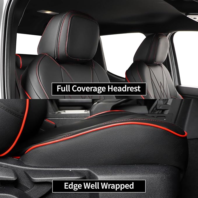 EKR Custom Fit Tacoma Car Seat Covers for Select Toyota Tacoma (Petrol) 2024 2025 2026 Double cab SR,SR5,TRD Sport,TRD Off-Ro