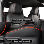 EKR Custom Fit Tacoma Car Seat Covers for Select Toyota Tacoma (Petrol) 2024 2025 2026 Double cab SR,SR5,TRD Sport,TRD Off-Ro