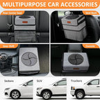 Car Trash Can for Car Cute, Bag Bin Hanging Waterproof Automotive Garbage Cans Leak Proof Vehicle Trash Can Stripe