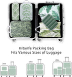 6 Pcs Compression Packing Cubes, Packing Cubes for Travel, Waterproof Luggage Organizer Bags Set, Cute Packaging Cubes for Wo