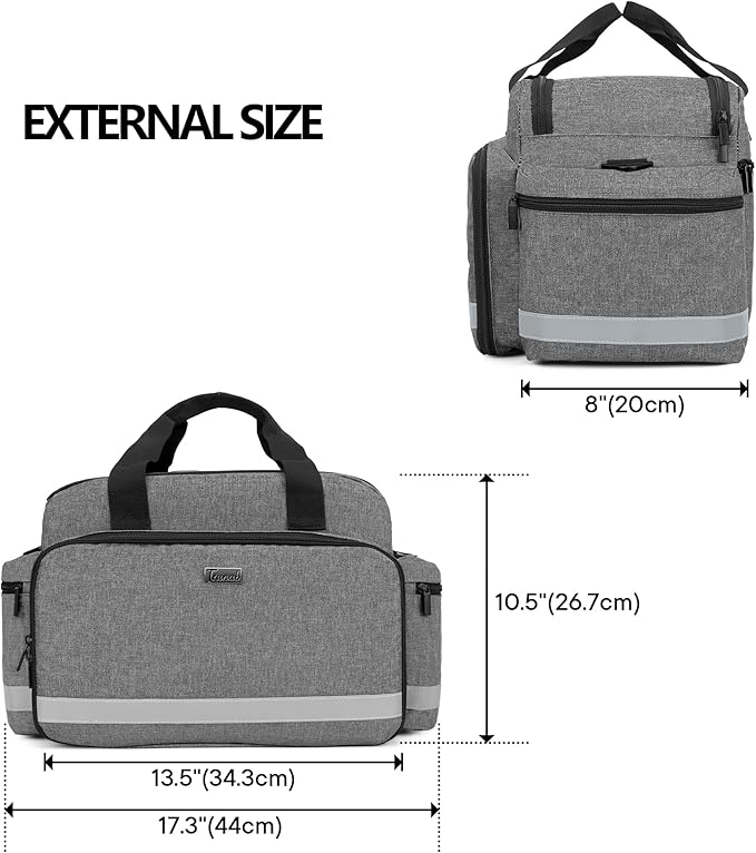Trunab Home Health Nurse Bag Medical Bag Organizer with Handle and Shoulder Strap for Home Visit, Travel, Nursing Student