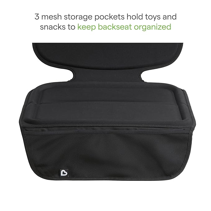 Munchkin Car Seat Cover with Tablet Holder for Under Baby Car Seats and Toddler Booster Seats, Elite Seat Guardian Protector,