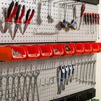 Ultrawall Pegboard Wall Organizer, 48 X 36 inch Garage Storage Pegboard with Hooks Storage Bins Tool Board Panel Tool Organiz