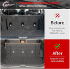 Floor Mats Compatible with 2019-2025 2026 Subaru Ascent Cargo Mat Liner TPE Back Seat Cover Protector 2023 Ascent Accessories (Fit 7&8 Seats, Trunk Mat+3rd Row Backrest Mats+Floor Mats)