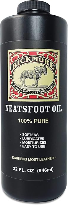 Bickmore 100% Pure Neatsfoot Oil - Leather Conditioner and Wood Finish