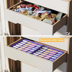 Joyoldelf Sock Drawer Organizer Divider 2 Packs Underwear Organizer, 24 Cell Closet Organizers and Storage Organizer Sock Hol
