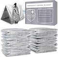 Swiss Safe 10 Pack Mylar Emergency Blankets for Survival - Compact & Insulated for Cold Weather - Designed for NASA, Outdoor,