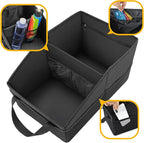 Car Organizer - Automotive Organizer for Front And Back Seat or Floor, Car Caddy Organizer with Divide, Handles and Multiple