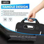 Simniam Large Car Trunk Organizer - with 5 Compartments Trunk Organizers and Storage SUV, Reinforced Handle, Securing Straps, Trunk Organizer Available for Car, SUV, Truck, Minivan