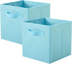 Shellkingdom Storage Bins, Foldable Fabric Storage Cubes And Cloth Storage Organizer Drawer For Closet And Toys Storage,2 Pac