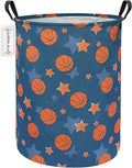 QUEENLALA Large Storage Basket,Laundry Hamper/Bathroom/Home Decor/Collapsible Round Storage Bin,Boys and Girls Hamper/Boxes/C