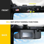 Tactical Sun Visor Organizer Visor Storage Compatible with 2012-2018 Jeep Wrangler JK 2/4 Door Accessories Car Sun Visors Sunglasses Holder Webbing Molle Panel, 2x Driver Passenger