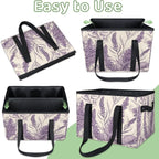 Reusable Grocery Bags Heavy Duty Shopping Bags Foldable Large Tote Bags with Long Handles & Hard Bottom