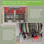 NETEL Adjustable Under Sink Organizers and Storage,Pots and Pans Organizer Under Kitchen Cabinet,Pan Lid Organizers Inside Ca