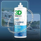3D Marine & RV Finishing Polish – Removes P2000 Grit Scratches, Oxidation & Swirls, High-Gloss Gel Coat Shine, No Fillers, Low-Dust Formula, 32oz