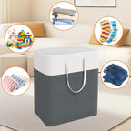 TasticTotes laundry basket 3-Pack, laundry hamper, Hamper with handles, collapsible laundry baskets, Waterproof dirty clothes