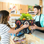 Reusable Grocery Bag, Foldable Large Shopping Tote Bag for Groceries Kitchen Picnic Car Trunk