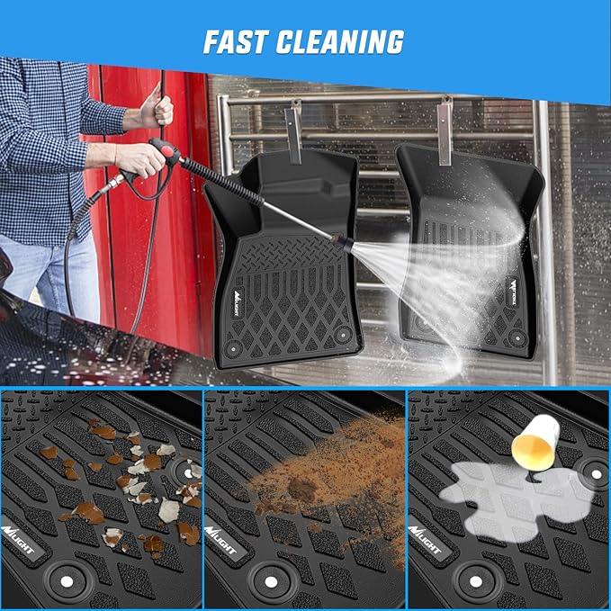Nilight TPE Floor Mats for Audi A5 S5 2025 2026 New Body All Weather Custom Fit Heavy Duty Floor Liners