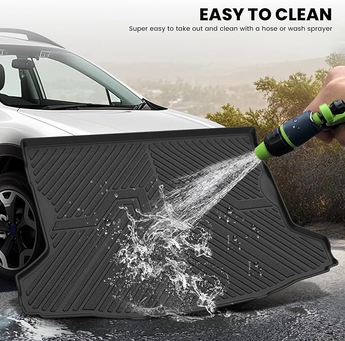 LASFIT Cargo Mat for Subaru Crosstrek 2016-2017/XV Crosstrek 2013-2015/Impreza 2012-2016(Impreza not fit Seden),All Weather TPE Custom Fit Easy Clean Durable Trunk Mat for Subaru Cargo Liner,Black