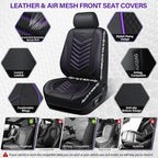 CAR PASS 3D Foam Mesh Leather Car Seat Covers Front Seats, Breathable Front Seat Cover for Cars, Comfortable Universal Fit fo