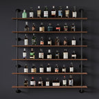 48 InchPipe Bookshelf Floating Shelves for Wall Shelves Bookshelf Industrial Pipe Shelving Shelves Real Wood Planks Rustic Ha