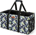 WONDAY Extra Large Reusable Grocery Bag Carrier with Handle, Thirty One Utility Tote Foldable for Shopping and Beach