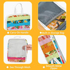 7 Pcs Compression Packing Cubes for Travel, Waterproof Suitcase Luggage Backpack Organizer with Toiletry Bag Travel Essential