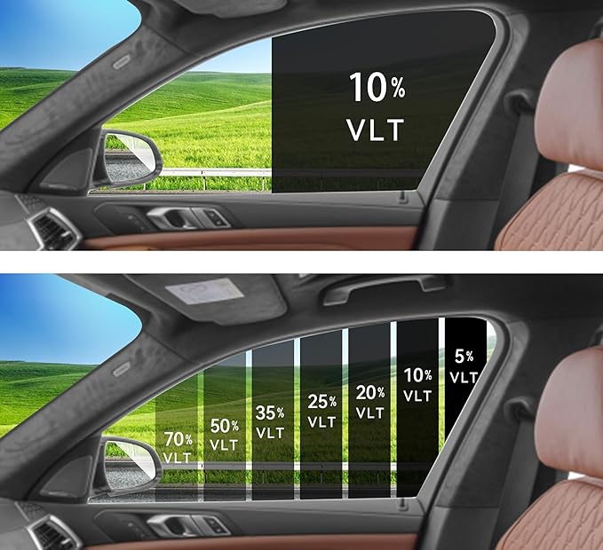 AUTOTEK Precut Windows Tint Film Back Cars Sun Blocking Protection Privacy Anti Shatter Glass 2 Ply Computer Cut 10% Tint Shade for Chevrolet Trailblazer 2021-2026