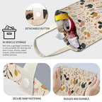 Cute Car Trash Can, Hanging Canvas Car Back Seat Organizer and Storage Bag, Funny Car Trash Bag For Travelling, Outdoor Cute Boho Chicken