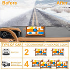 unuaST 4 x 500 Grams [4.4 lbs] Rechargeable Silica Gel Car Dehumidifier, Large Capacity Moisture Absorbers Bags, Color