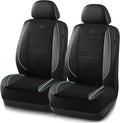 Skechers Air-Cooled Memory Foam Seat Covers,Mesh Thick Car Seat Covers,Piping Leather Car Seat Covers Front Seats,Airbag Comp