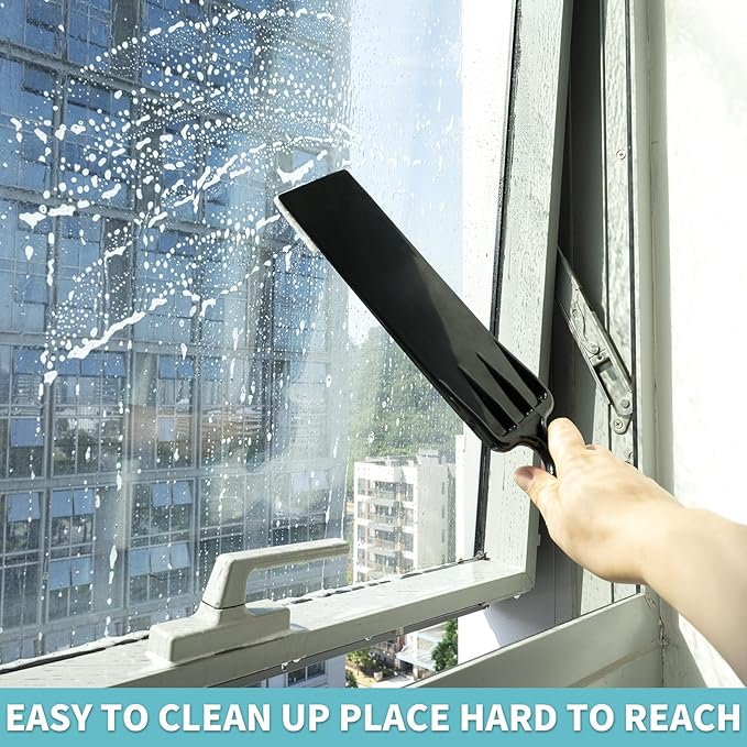 Gomake Window Tint Tools Bulldozer Squeegee Scrubber Paddle Squeegee Long Handle Tinting Tool for Front & Back Rear Window Film Auto Flat Glass Cleaning (Style A)