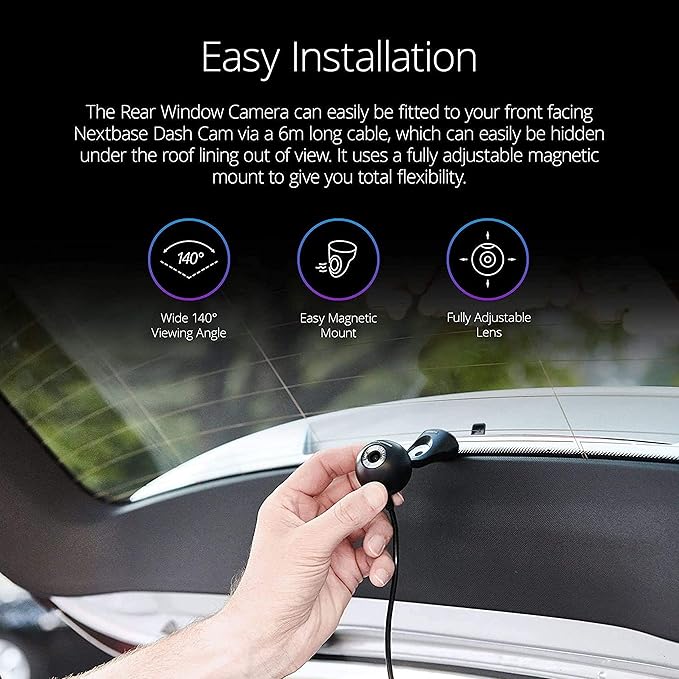 Nextbase 422GW Dash Cam Front and Rear Camera with App- Full 1440p/30fps Quad HD Small in Car- WiFi Bluetooth GPS- Alexa Voic