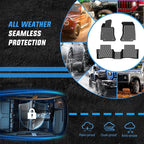 Nilight TPE Floor Mats for Mercedes Benz C-Class Sedan C300 C350e AMG C63 AMG S 2015 2016 2017 2018 2019 2020 2021 All Weather Custom Fit Heavy Duty Floor Liners